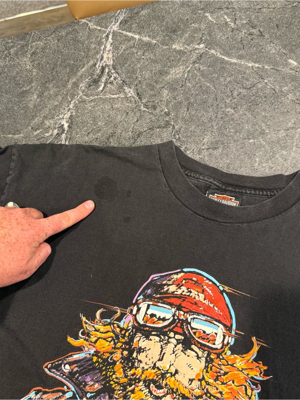 Vintage Harley Davidson Paul Smith tee shirt black 90s men’s XL Holoubek - Picture 5 of 11